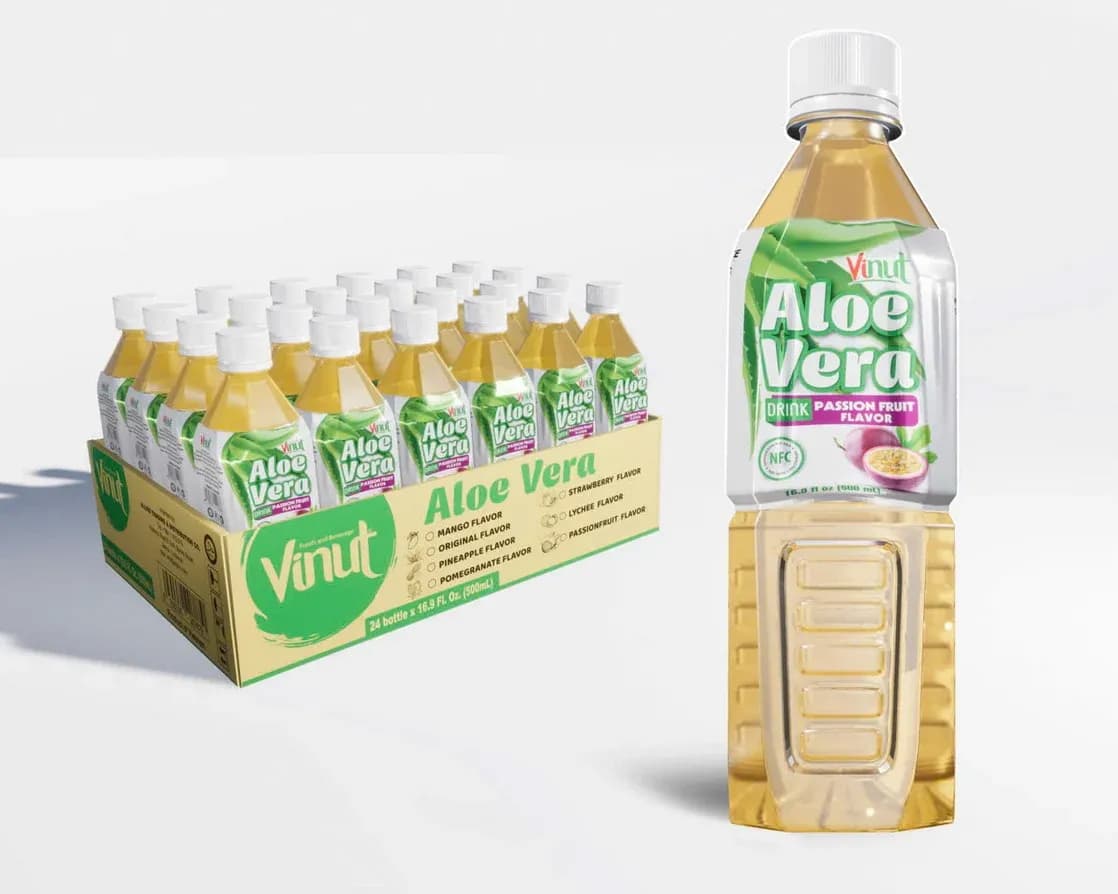 Aloe Vera Drink Passion Fruit Flavor packaging