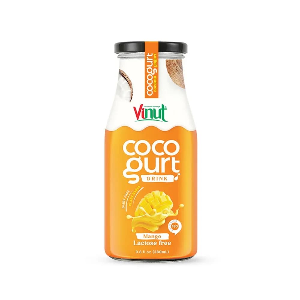 Vinut Cocogurt Mango Coconut Yogurt Drink 9.8 fl oz (280ml) – Dairy Free & Lactose Free packaging — view 1