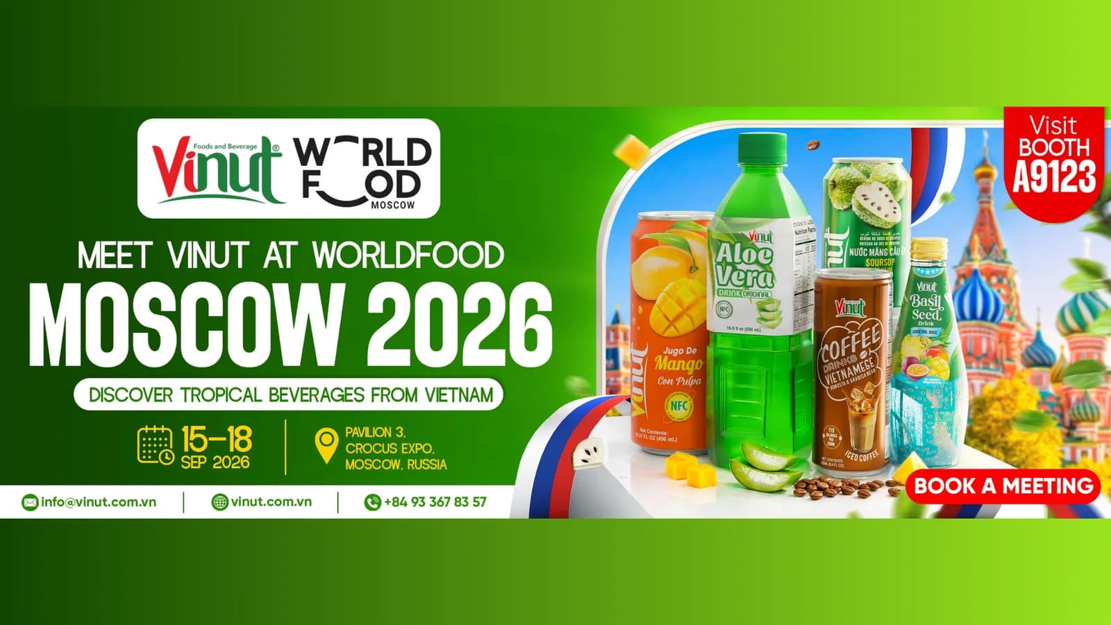 VINUT exhibition artwork for World Food Moscow 2026