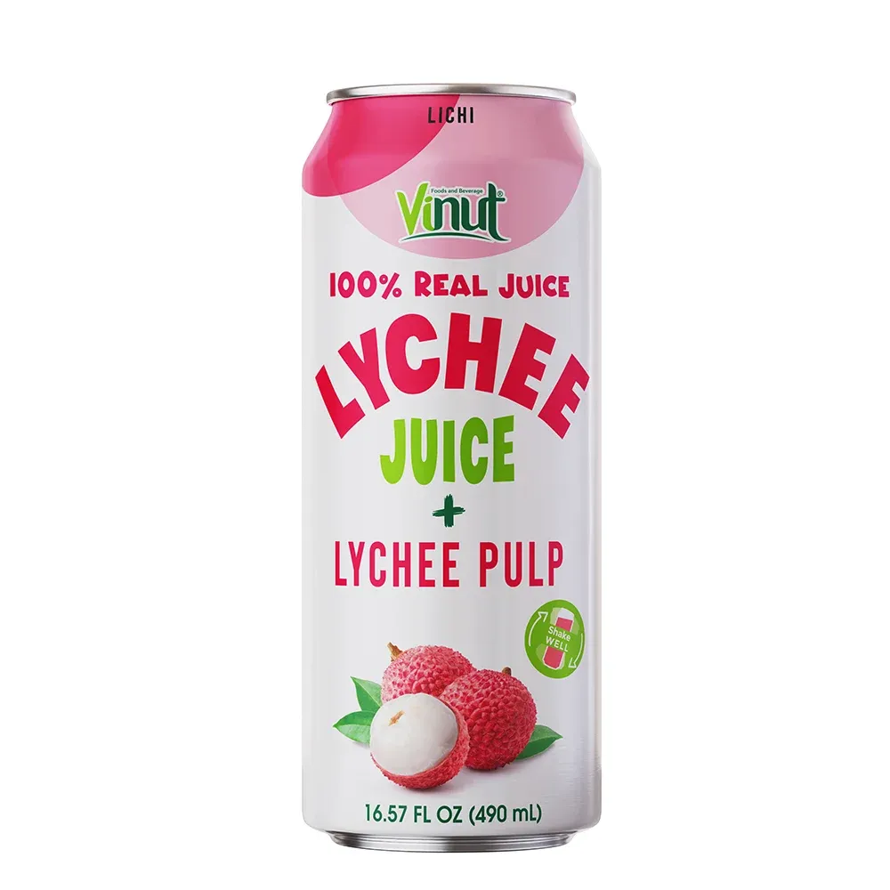 Lychee Juice with Pulp packaging