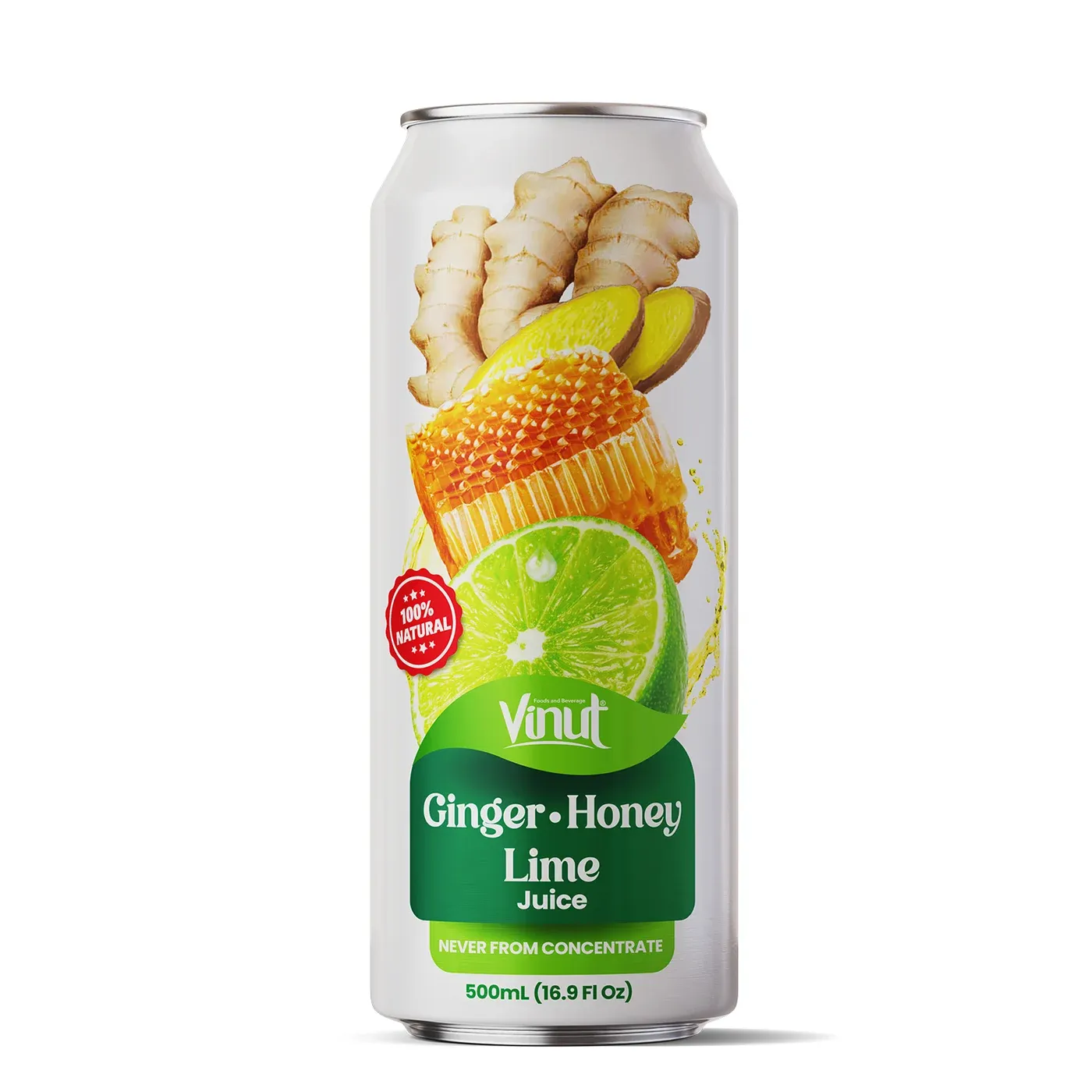 Ginger Honey Lime Juice Drink packaging