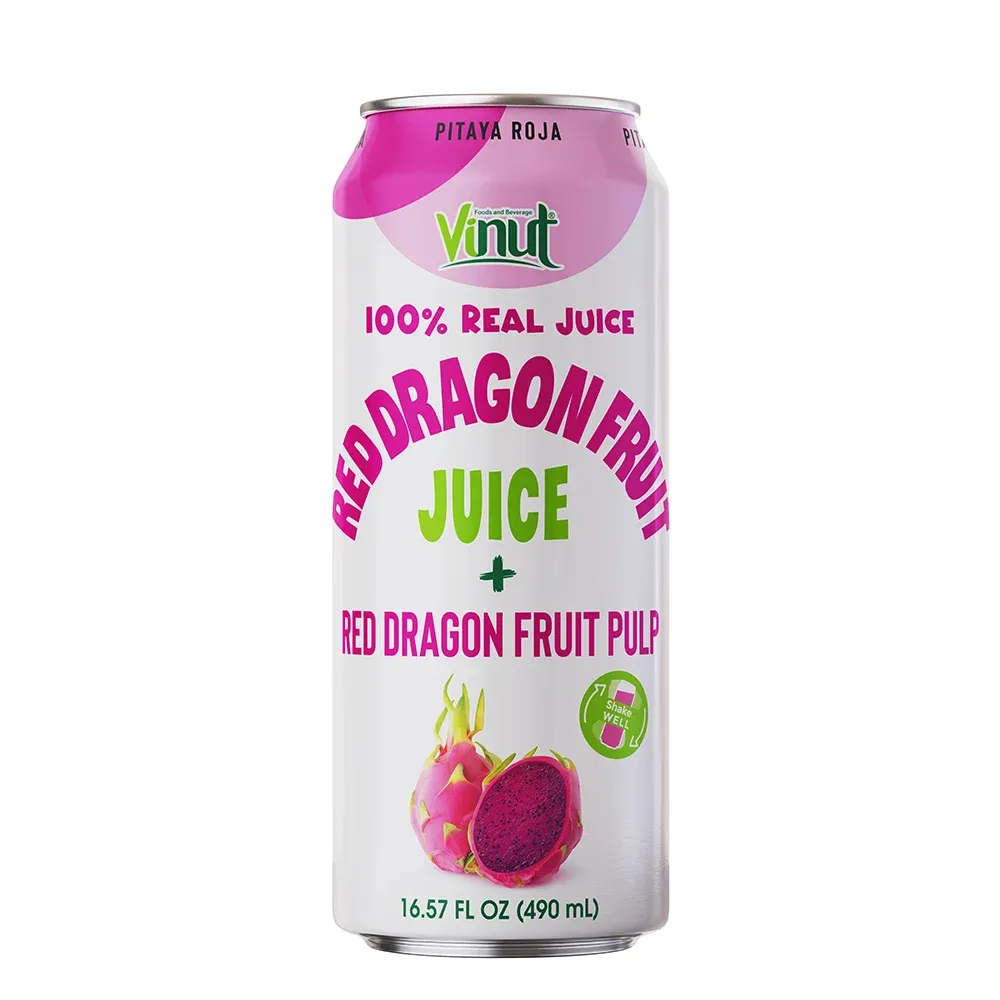 Red Dragon Fruit Juice with Pulp packaging