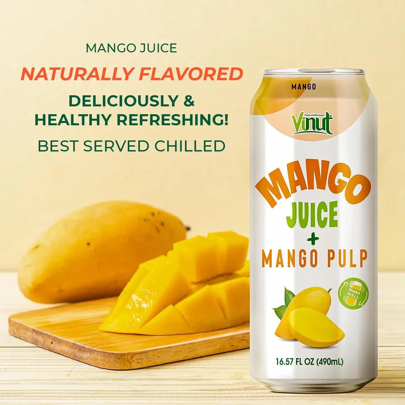 Mango Juice with Pulp packaging