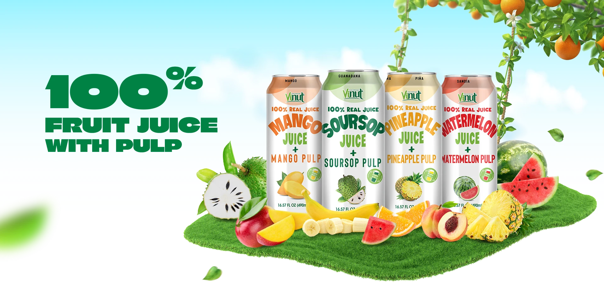 VINUT fruit juice with pulp collection