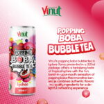 320ml Popping Boba Bubble Tea With Lychee - Image 5
