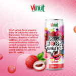 320ml Popping Boba Bubble Tea With Lychee - Image 6