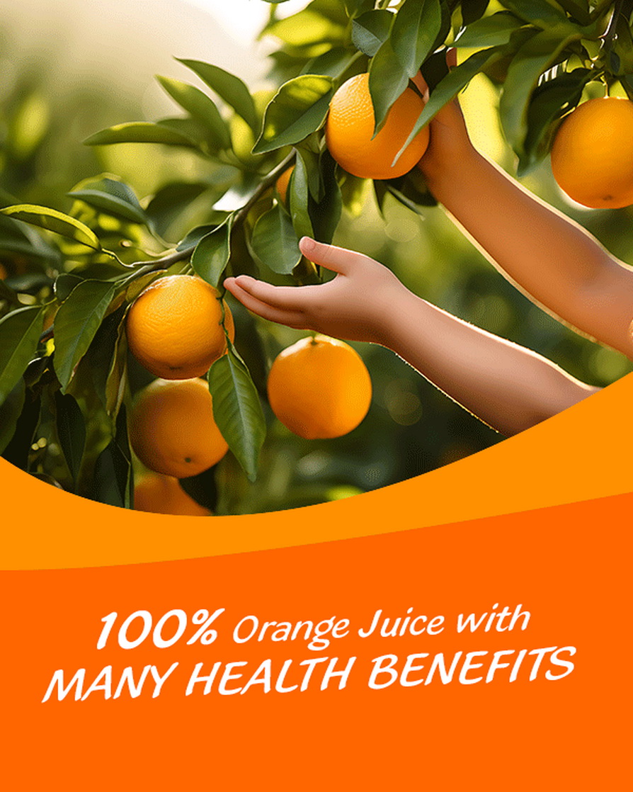 100% Orange Juice drink vinut without pulp 600x750