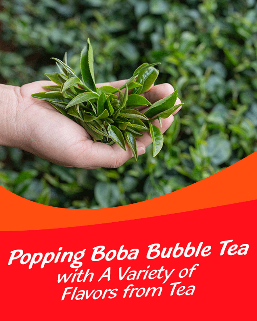 320ml Popping Boba Bubble Tea With Peach Flavor 600x750