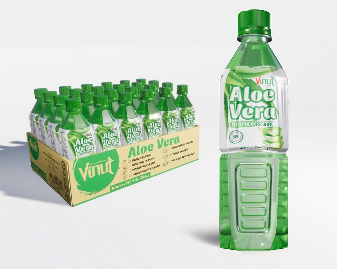 500ml VINUT Original Aloe Vera drink 500ml VINUT Original Aloe Vera drink - Image 1
